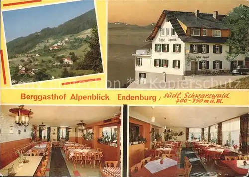 Endenburg Gasthaus Alpenblick Ernst Vogt Kat. Steinen