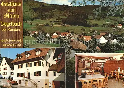 Vogelbach Malsburg Marzell Gasthaus Zum Maien H. Scherr Kat. Malsburg Marzell