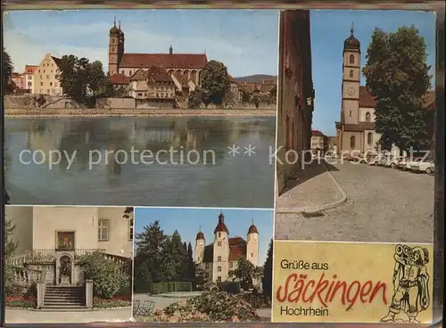 Bad Saeckingen Ansichten Kirche Trompeter Kat. Bad Saeckingen