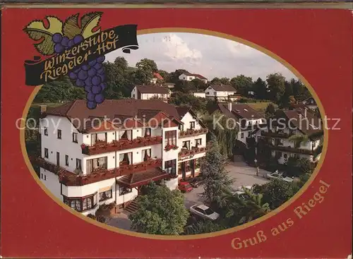 Riegel Kaiserstuhl Winzerstube Riegeler Hof Kat. Riegel am Kaiserstuhl