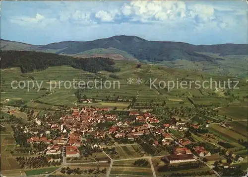 Bischoffingen Fliegeraufnahme Kat. Vogtsburg im Kaiserstuhl