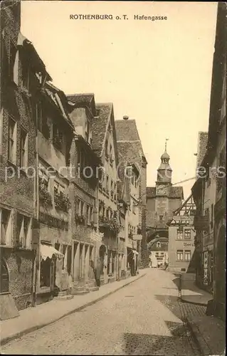 Rothenburg Tauber Hafengasse Kat. Rothenburg ob der Tauber