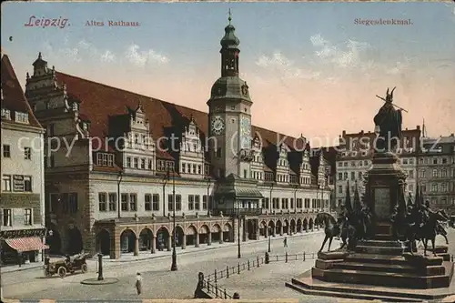 Leipzig Siegesdenkmal Altes Rathaus Kat. Leipzig