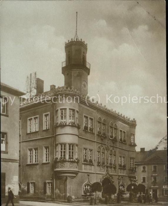 kk76276 Hof Saale Rathaus Kategorie. Hof Alte Ansichtskarten Nr