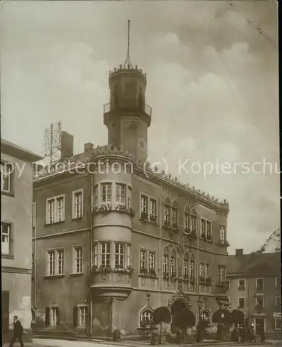 kk76276 Hof Saale Rathaus Kategorie. Hof Alte Ansichtskarten