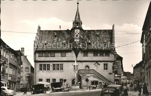 Ochsenfurt Marktplatz Rathaus Kat. Ochsenfurt
