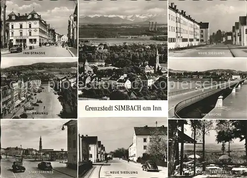 Simbach Inn Inn Bruece Schellenberghaus Braunau Kat. Simbach a.Inn