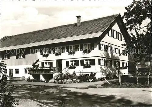 Oberstaufen Bauernhof Post  Kat. Oberstaufen