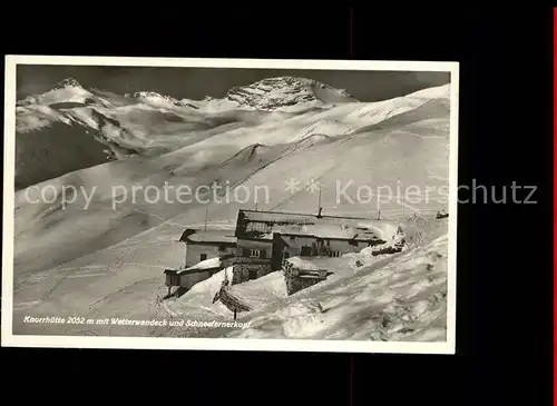 Garmisch Partenkirchen Knorrh?tte Bergh?tte Alpenverein mit Wetterwandeck und Schneefernerkopf Wettersteingebirge Kat. Garmisch Partenkirchen