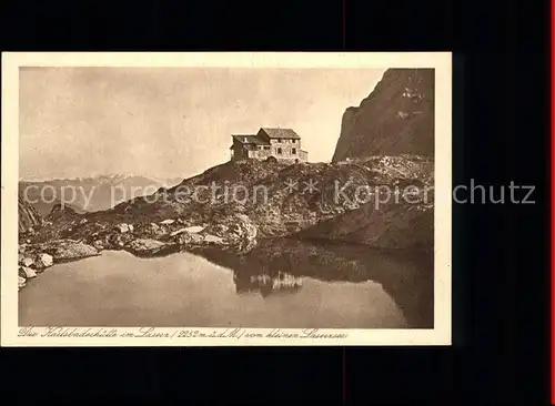 Tristach Karlsbader Huette im Laserz Kleiner Laserzsee Berghuette Alpenverein Lienzer Dolomiten Kat. Tristach Lienz