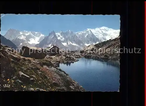 Chamonix Lac Blanc les Grandes Jorasses Schutzhuette Kat. Chamonix Mont Blanc