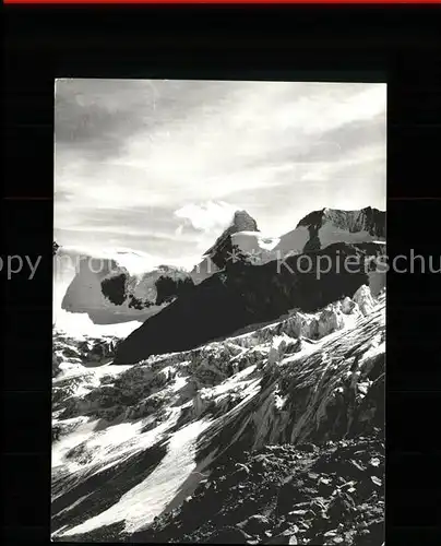 Untergabelhorn mit Matterhorn Mont Cervin Kat. Untergabelhorn