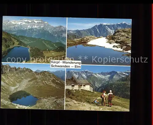 Schwanden GL Mettmen Alp Berggasthaus Wildmad See Chueebodensee Empaechli Alp Schutzhaus Bergwanderung Glarner Alpen Kat. Schwanden GL