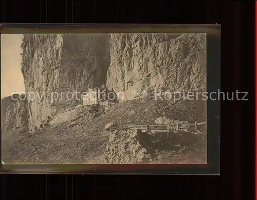 Aescher Wildkirchli Berghuette Berggasthof Appenzeller Alpen Kat. Weissbad