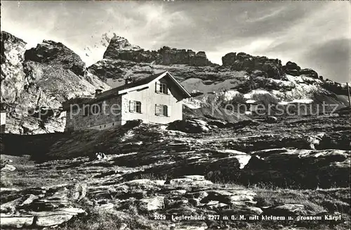 Leglerhuette Schutzhuette Kaerpf Massiv Glarner Alpen Kat. Toedi