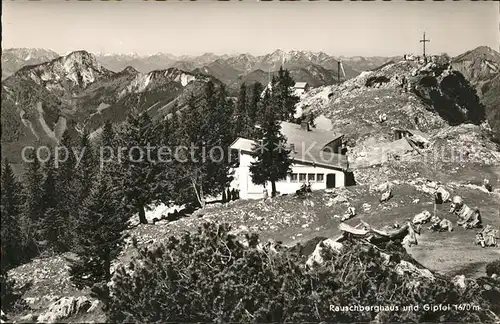 Ruhpolding Berggasthaus Rauschberghaus mit Gipfel Kat. Ruhpolding