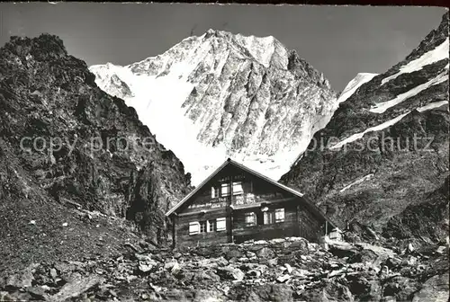 Bietschhorn Bietschhorn Huette Schutzhaus Berner Alpen Kat. Bietschhorn