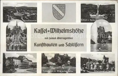 Wilhelmshoehe Kassel Loewenburg u.Schloss Kat. Kassel