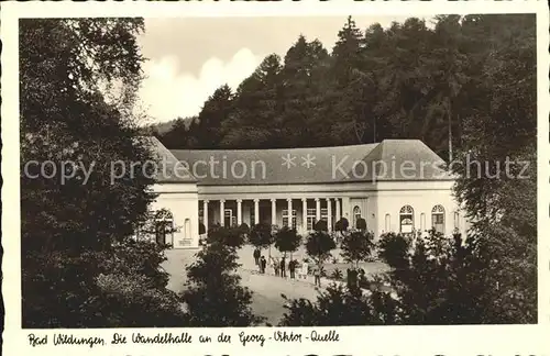 Bad Wildungen Wandelhalle an der Georg Viktor Quelle Kat. Bad Wildungen