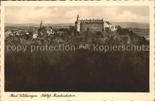 Bad Wildungen Schloss Friedrichstein (Stempel) Kat. Bad Wildungen