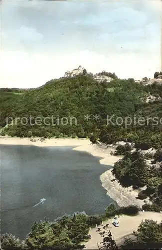 Edersee Schloss Waldeck mit Edersee Kat. Edertal