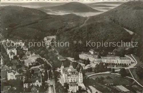 Bad Wildungen Luftaufnahme vom Badeviertel Kat. Bad Wildungen