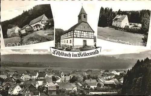 Loehlbach Muehle u.Forsthaus Pistorius Kat. Haina (Kloster)