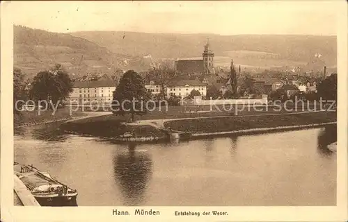 Hann. Muenden Partie an der Weser Kat. Hann. Muenden