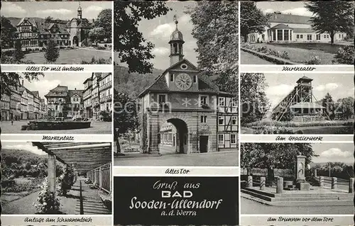 Bad Sooden Allendorf Gradierwerk Marktplatz u.Altes Tor Kat. Bad Sooden Allendorf