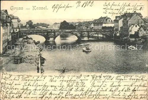 Kassel mit Bruecke Kat. Kassel