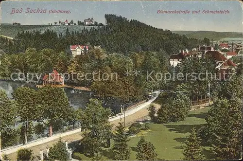 Bad Sachsa Harz Mismarckstrasse u.Schmelzteich Kat. Bad Sachsa