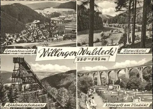 Willingen Sauerland Muehlenkopfschanze u.Hermeketal / Willingen (Upland) /Waldeck-Frankenberg LKR