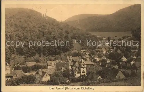 Bad Grund Harz Blick vom Eichelberg Kat. Bad Grund (Harz)