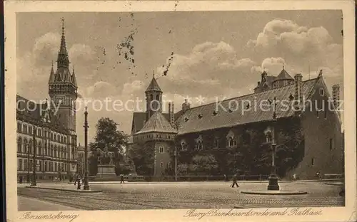 Braunschweig Burg Dankrardsrode u.Rathaus Kat. Braunschweig