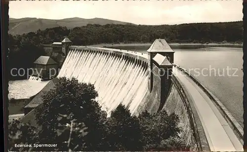 Edersee Sperrmauer Kat. Edertal