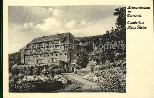 Helmarshausen Sanatorium Haus Kleine Kat. Bad Karlshafen