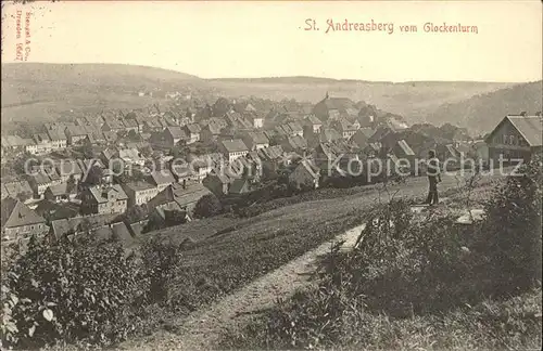 St Andreasberg Harz Blick vom Glockenturm Kat. Sankt Andreasberg