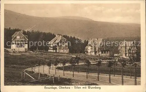 Braunlage Villen mit Wurmberg Kat. Braunlage Harz