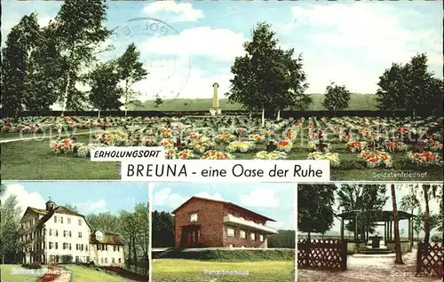 Breuna Soldatenfriedhof u.Pensionshaus Kat. Breuna