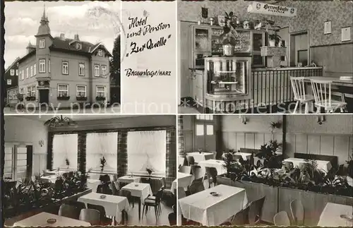 Braunlage Hotel  u.Pension "Zur Quelle" Kat. Braunlage Harz