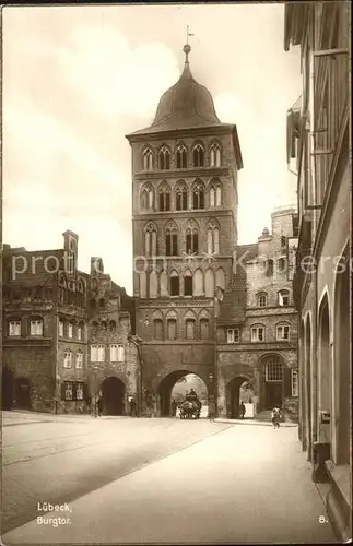 Luebeck Burgtor Trinks Postkarte Kat. Luebeck