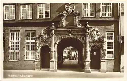 Luebeck Fuechtingshof Portal Kat. Luebeck