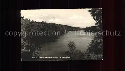 Moelln Lauenburg Blick vom Kurhaus Waldhalle Schmalsee Kat. Moelln