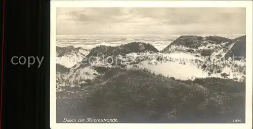 Norderney Nordseebad Duenen am Meeresstrand Kat. Norderney