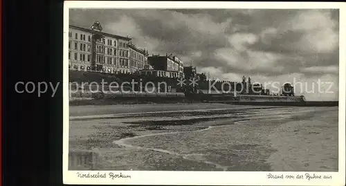 Borkum Nordseebad Nordseebad Strand von der Ruhne aus / Borkum /Leer LKR