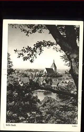 Moelln Lauenburg Ortsansicht mit Kirche Kat. Moelln