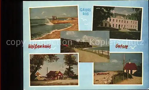 Weissenhaus Ostsee Strand Uferstrasse Kiosk Gutshaus Kat. Wangels