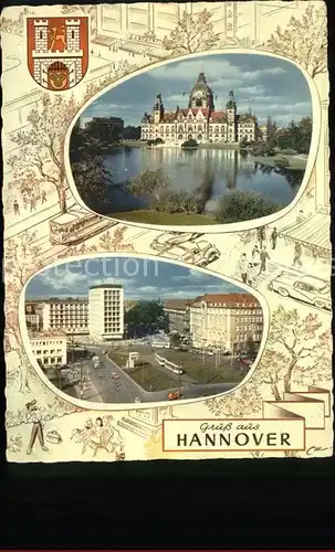 Hannover Schloss Platz Wappen Kat. Hannover