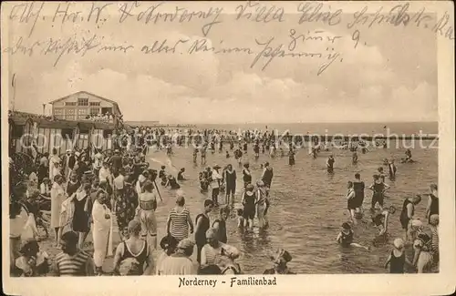 Norderney Nordseebad Strand Familienbad Kat. Norderney