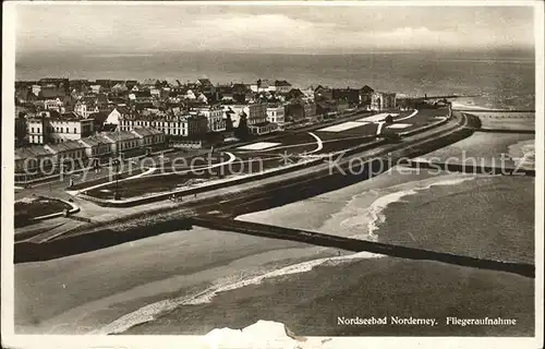 Norderney Nordseebad Fliegeraufnahme Kat. Norderney